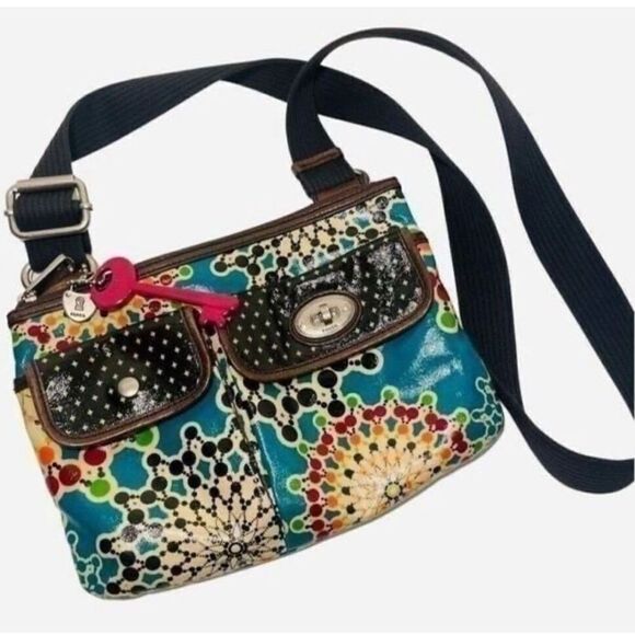 Vintage Fossil Key per Crossbody - Picture 1 of 5